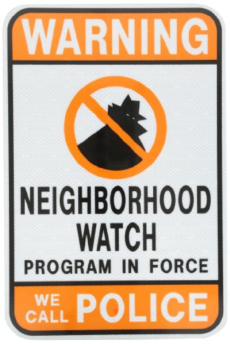 Tapco CW-1 Engineer Grade Prismatic Rectangular Neighborhood Safety Sign, Legend 
