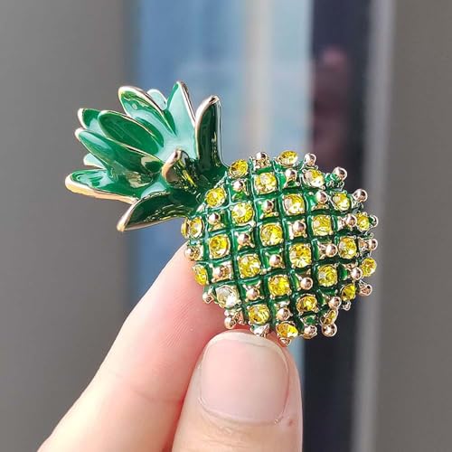 Image of BeeGift Rhinestone Fruit Brooch Pin for Women Girls,Lemon /Pomegranate /Watermelon /Banana /Strawberry /Pineapple Fruit Brooch Cute Fruit Lapel Pin Jewelry Gift for Women