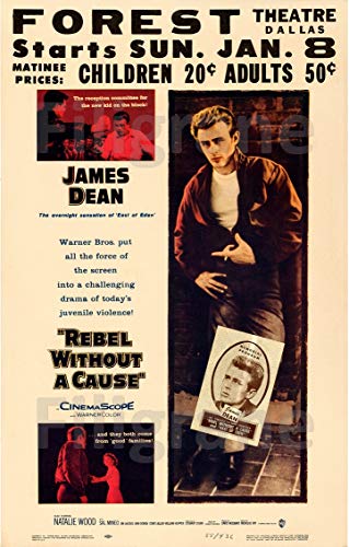 PostersAndCo ™ Rebel Without a Cause Film Rrgj-Poster/Reproduction HQ 40x60cm d'une Affiche Cinéma