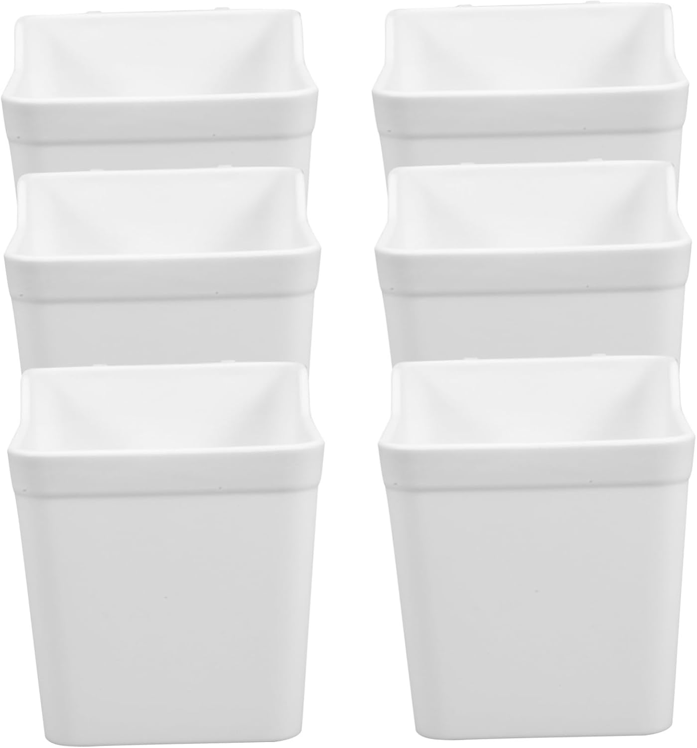 18pcs Pegboard Organizer Accessories Cups Bin Kit White for Garage Office Craft Room Storage