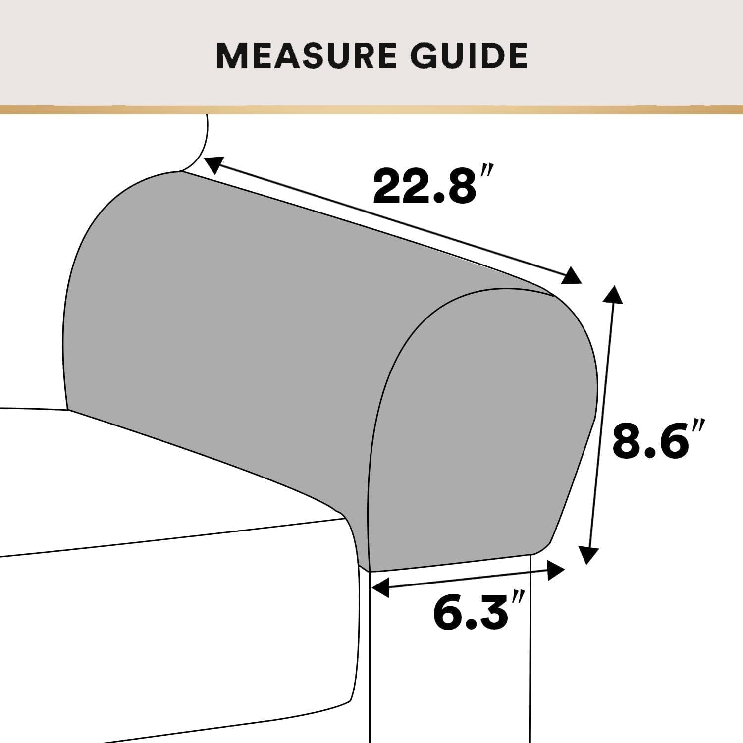 Stretch Velvet Sofa Armrest Covers Arm Covers for Chairs and Sofas Anti-Slip Couch Armrest Covers with Sticker Furniture Armrest Protector for Sofa Couch Chair Recliner (Set of 4,White)