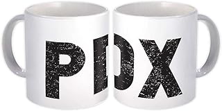 USA Portland Airport Oregon PDX : Gift Mug Airline Travel Pilot AIRPORT - White