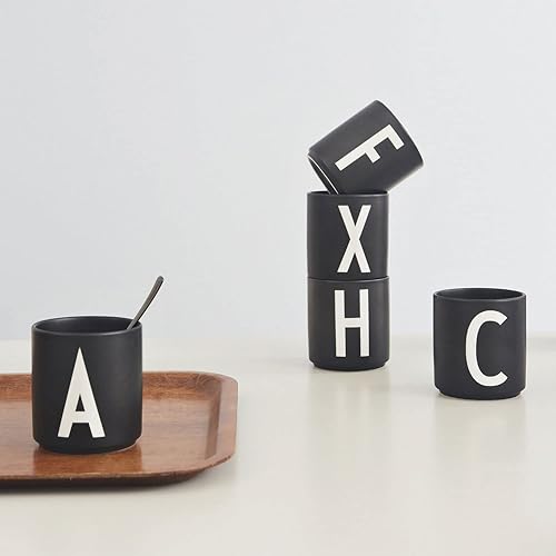 Miniatura 2 de Design Letters Taza de café con inicial A-Z  Taza de café de Navidad con monograma para hombres, mujeres, tazas de porcelana de 11 onzas, taza de