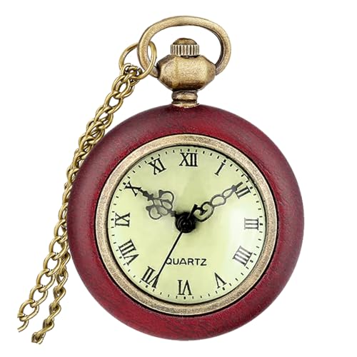 Image of Vintage Pocket Watches for Men with Chains, Analog Pocketwatch for Women Roman No. Gifts for Dad /Grandpa Gifts for Him for Birthday