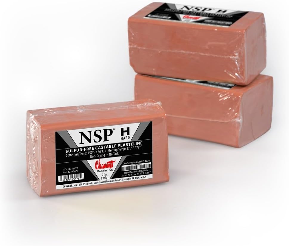 Chavant Clay - NSP Hard Brown - Sculpting and Modeling Clay (1/4 Case)