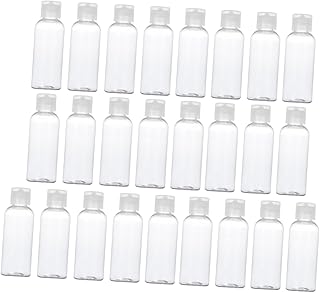 Beavorty Plastic Squeeze Bottles 25pcs Clamshell Type Sub Bottle Clamshell Type Refillable Storage Bottle Sub Bottle Cap Makeup Bottles