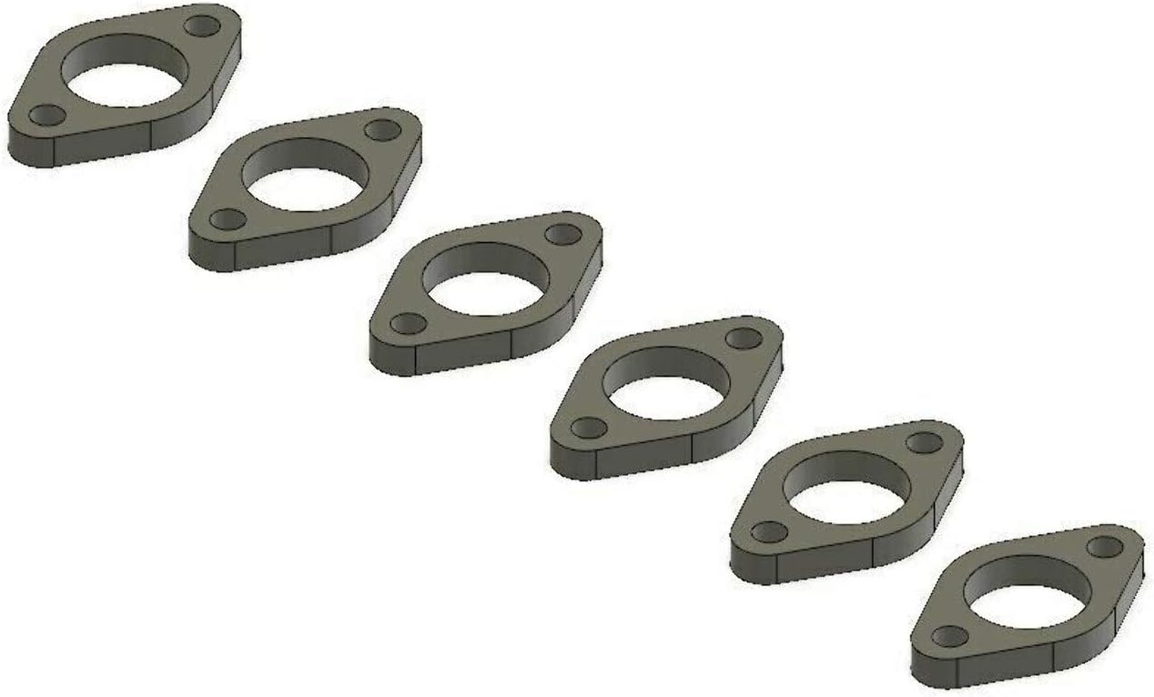 Exhaust Manifold Header Flange Set for 98.5-19 5.9l & 6.7l Cummins Turbo Diesel