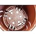 Flower Orchid Plant Mesh Net Pots Double Round Root Controlling Patent Technology,Excellent Drainage,Good Air Movement (Brown)