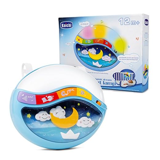 Play Baby Toys Magic Sleep Through The Night Soother Baby Crib Clip in Night Lamp with Multiple Melodies to Put Your Baby to Sleep, in Blue