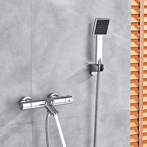 Ensemble de salle de bain thermostatique noir LWX pour douche et bain relaxant