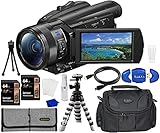 Sony FDR-AX700 4K Video Camera with 2X 64GB SDXC Card, 6ft HDMI Cable, Accessory Rollup, Gadget Bag,...