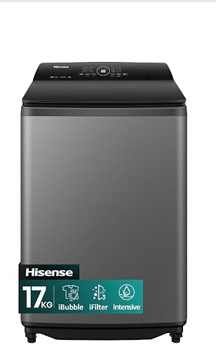 Hisense 17kg Top Load Washing Machine WT3I1723UT, Grey
