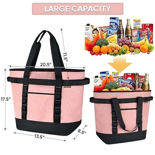 image for BALEINE Insulated Cooler Bag Heavy Duty Collapsible Tote Soft Cooler, 
