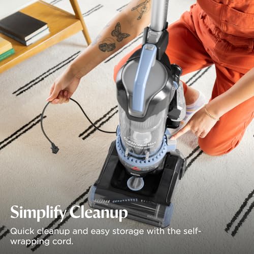 Image of Bissell CleanView Max Tangle-Free Rewind Pet Hair Vacuum with LED Headlights, Tangle-Free Brush Roll, Automatic Cord Rewind, Included pet Tools, 4073L