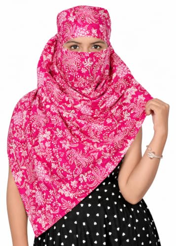 Image of Scarf For Girls 100% Pure Cotton Hand Block Printed Square