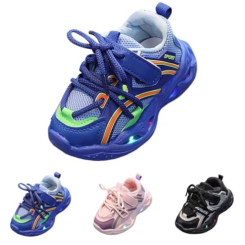 Betadog Girls Glitter Sneakers Lightweight Kids Tennis Shoes Kids Athletic Shoes Youth Girls Slip-On Athletic Sneakers (Blue-9, 9)