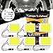DEFVNSY Confezione da 6 pezzi -6000K Bianco COB-24SMD 12V - Kit di luci a LED per interno auto, plafoniera, abitacolo, bagagliaio, cassone, luci di cortesia, T10 + BA9s + adattatori