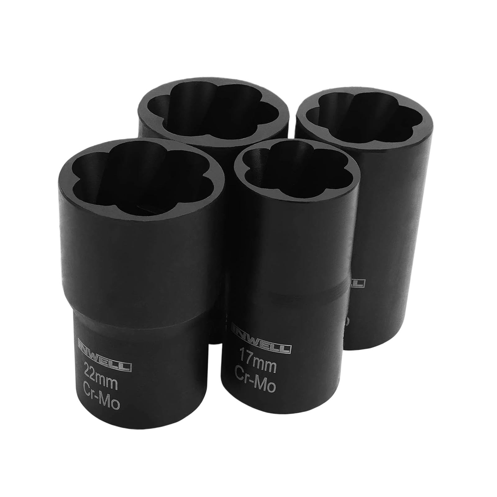 Kit douilles d'extraction boulons et écrous Sharplace pour changer une roue au boulon arrondi