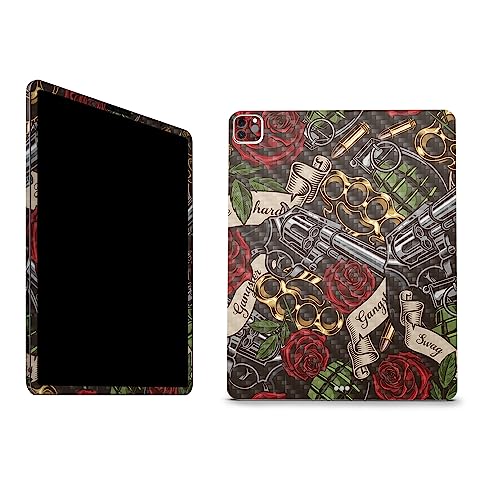 Image of MightySkins Carbon Fiber Skin Compatible with Apple iPad Pro 12.9 inch M2 6th Gen (2022) Full Wrap Kit - Gangster Life | Protective, Durable Textured Carbon Fiber Finish | Easy to Apply | Made in The USA