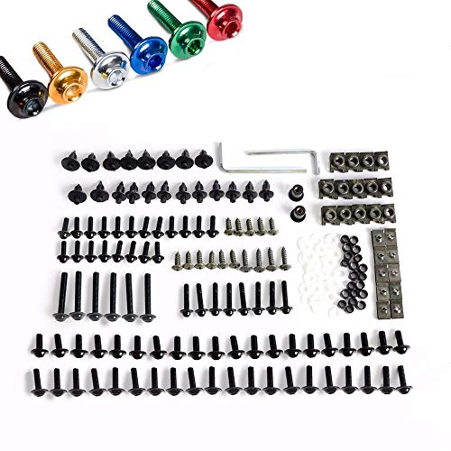 Sangmei 233pcs conjunto de parafusos de carenagem para motocicletas esportivas universais para motoc