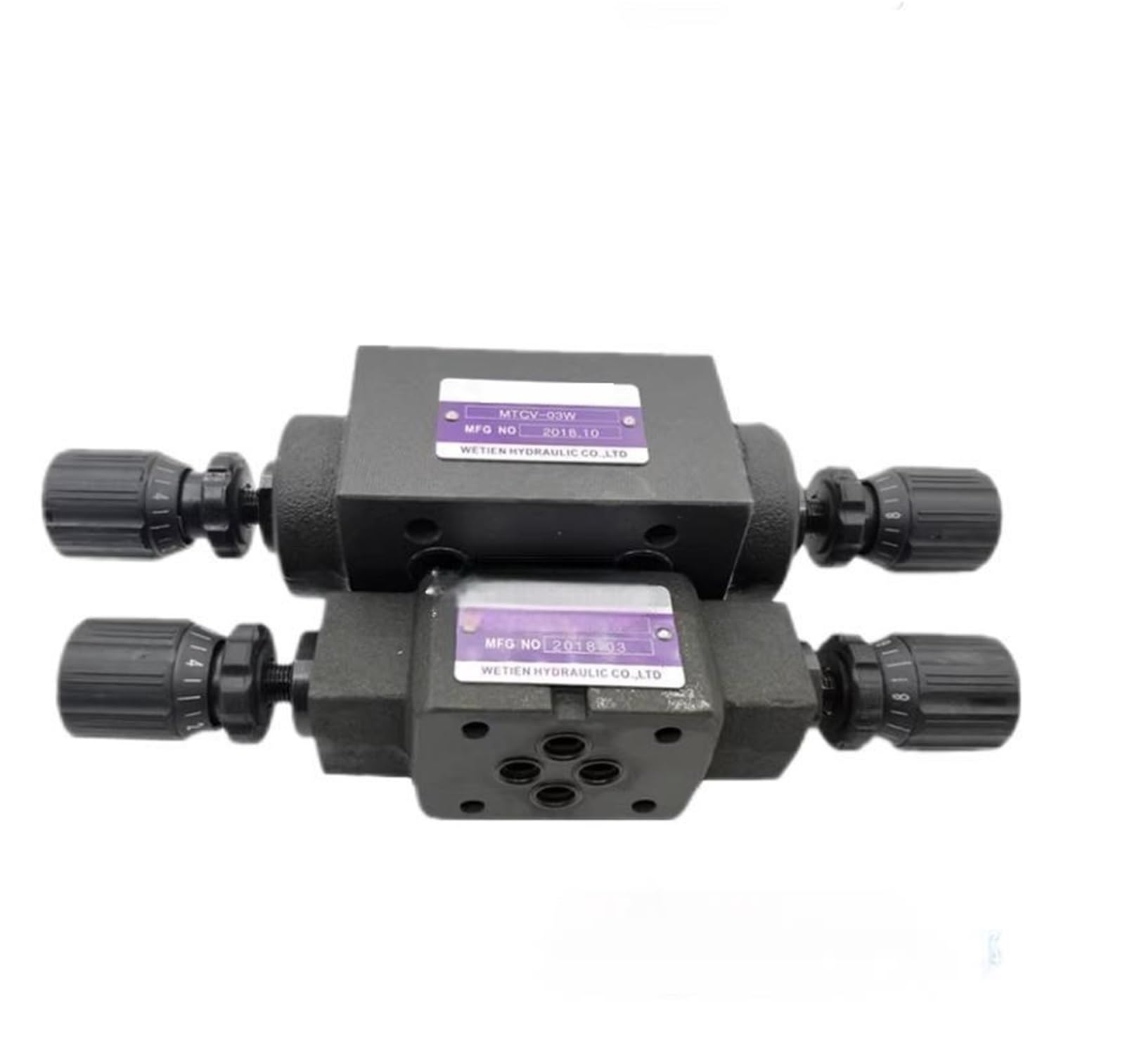 MSW-03-X-50 valve AC220V et papillon des gaz MTCV-02W haute performance