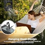 CONBOLA Portable Rechargeable Camping Fan for Tent, 10400mAh Battery Operated Outdoor Fan with Hanging Hook, LED Lantern, 270° Rotation, 10 - Inch Small Quiet Personal Usb Battery Operated. - Image 5