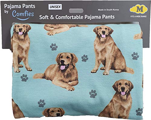 Golden Retriever Unisex Lightweight Cotton Blend Pajama Bottoms – Soft and Comfortable – Perfect for Golden Retriever Gifts2