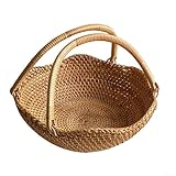Photo Gallery yuangang cestino da picnic, in rattan intrecciato a mano, contenitore per frutta, snack, attività all aperto, raccolta fragole, 26 x 22 x 9 cm Photo Gallery yuangang cestino da picnic, in rattan intrecciato a mano, contenitore per frutta, snack, attività all aperto, raccolta fragole, 26 x 22 x 9 cm
