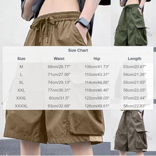 Shorts cargo de hombre con cintura elástica y bolsillo miniatura 4