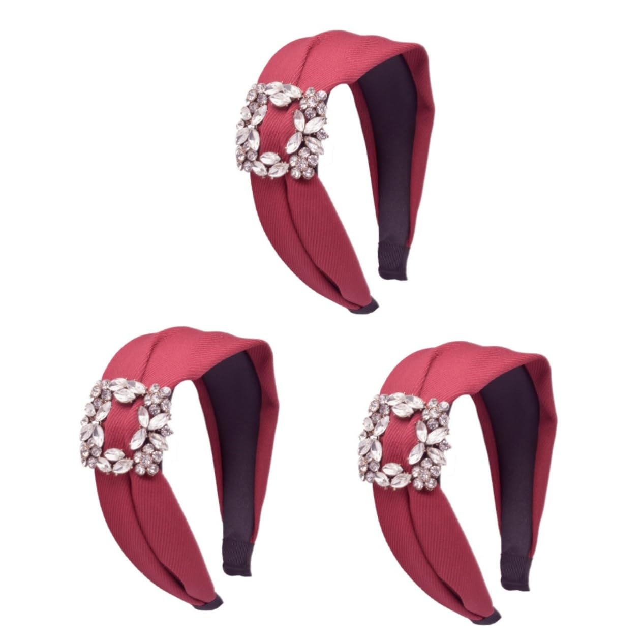 Mikinona 3 Pezzi Cerchietto Largo Per Con Strass Fascia Per Da Donna Alla Moda Materiale Confortevole Per Feste Quotidiane