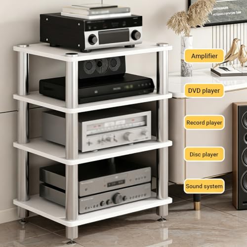 Meuble audio ouvert anti-vibration élimine les sauts de son stéréo