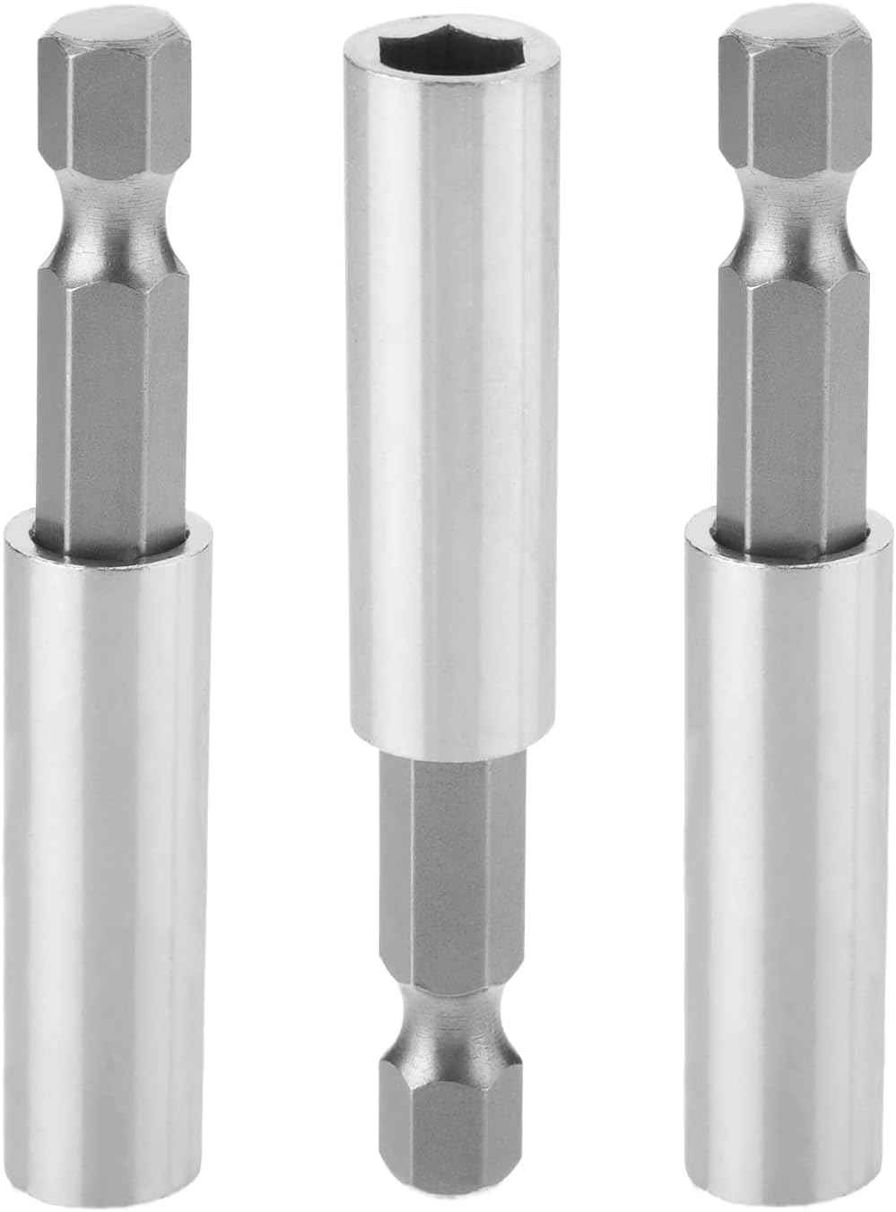 Bettomshin Utoolmar 1/4 Inch Hex Shank by 60mm Bit Holder Extension, Quick Release Screwdriver Drill Bit Power Tool 3Pcs