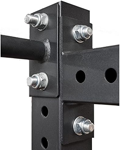 Body-Solid SPR500 Half Rack Weight Lifting Squat Rack Stand with Pull Up Bar, Power Squat Rack for Home Gym, Perfect for Heavy Workouts and Strength Training, 1000lb Weight Capacity