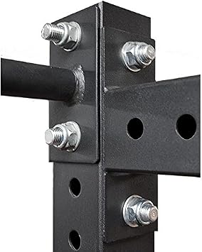 Body-Solid SPR500 Half Rack Weight Lifting Squat Rack Stand with Pull Up Bar, Power Squat Rack for Home Gym, Perfect for Heavy Workouts and Strength Training, 1000lb Weight Capacity