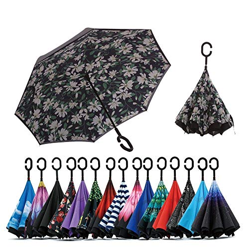 Image of SIEPASA Automatic Open Close Compact Travel Umbrella with Wind Vent Umbrella big size Lightweight Windproof Folding for men Women