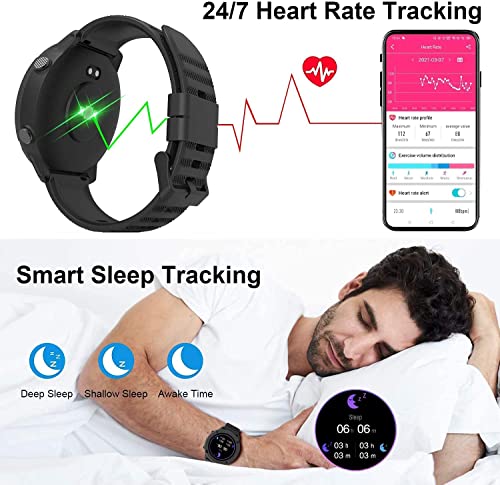 Reviews for IOWODO Smart Watch, Large Touch Screen Smartwatch with Heart  Rate Monitor, Long Battery Life, 5 ATM Waterproof Fitness Tracker |  BestViewsReviews