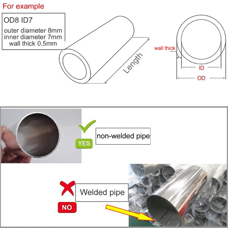 XLJP 1PC 20# Tubo in acciaio al carbonio Lunghezza 50 cm Diametro 36 mm 37 38 39 40 41 42 43 44 45 46 mm Tolleranza 0,05 mm Tubo in ferro di precisione Interno lucido Taglio personalizzato(OD46 ID42MM