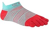 Injinji Women's Run Lightweight No Show Coolmax Xtra Socks, Peppermint, X-Small/Small