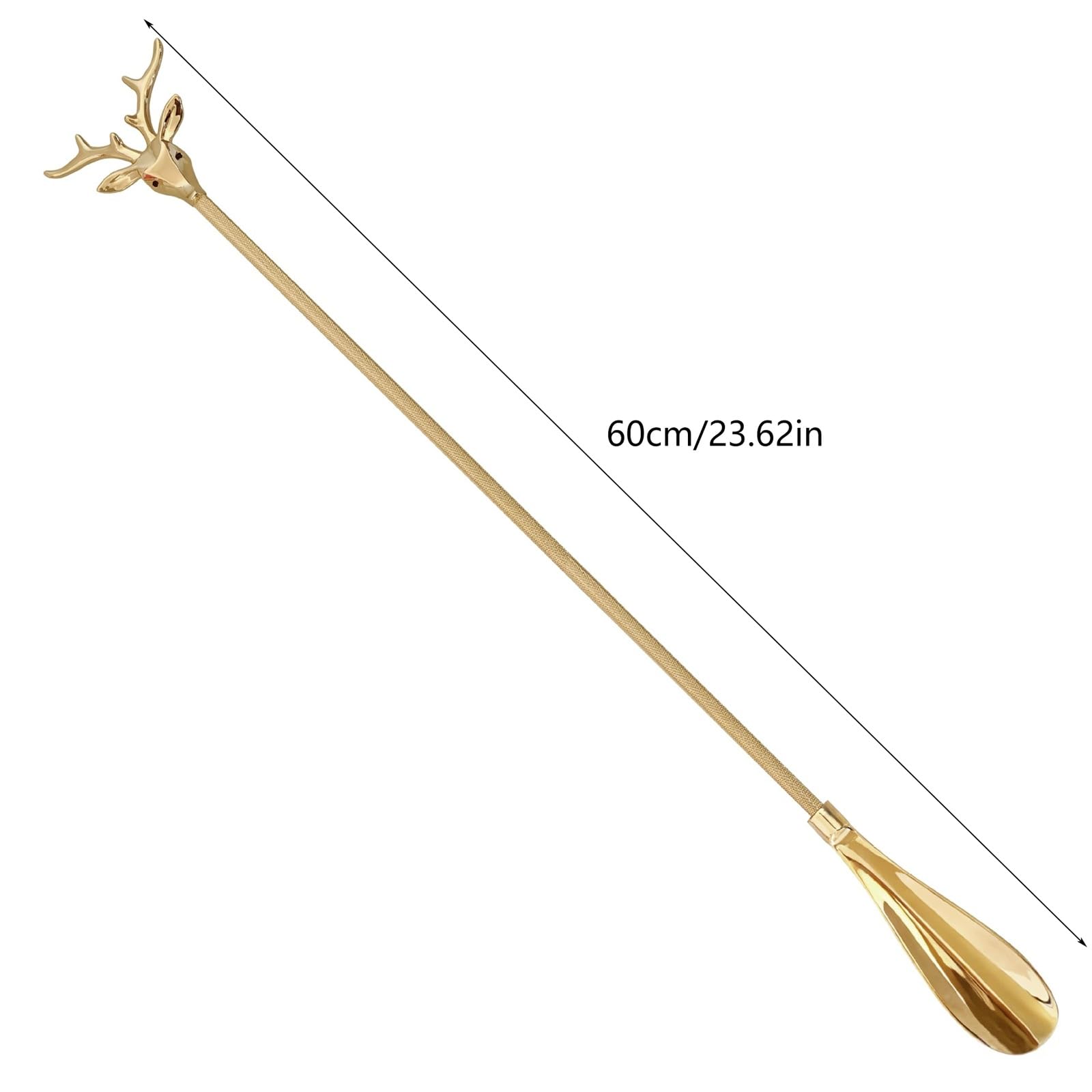 Calzascarpe Calzascarpe in Ottone con Manico Lungo, 18,5 Pollici, Ideale for Anziani, Uso Domestico O Come Regalo Il calzino Aiuta a Mettere i Calzini(60 cm)