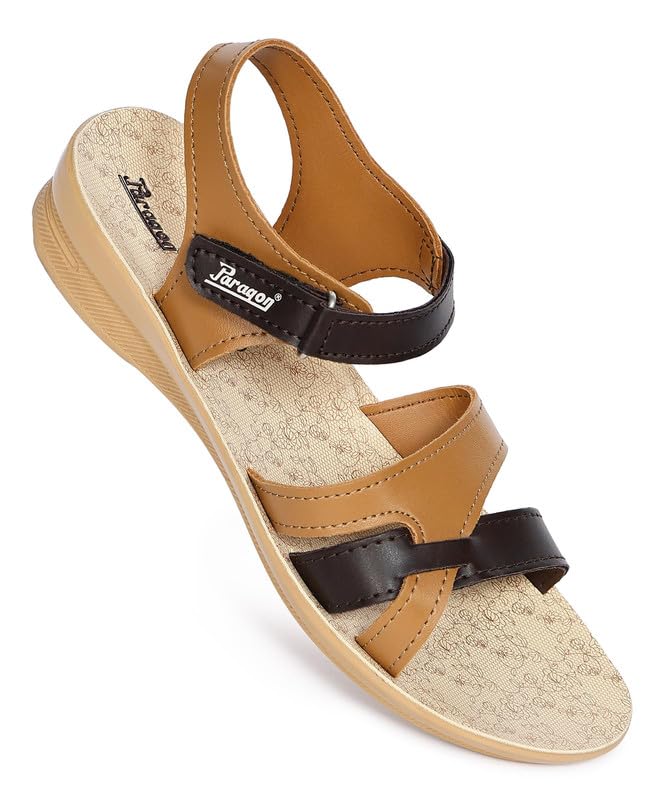 Image of PARAGON Women's Wedge Heel Sandals | Trendy Slip-On Sandals with Cushioned Footbed, Stylish Design, and Durable Construction | Perfect for Everyday Casual Wear
