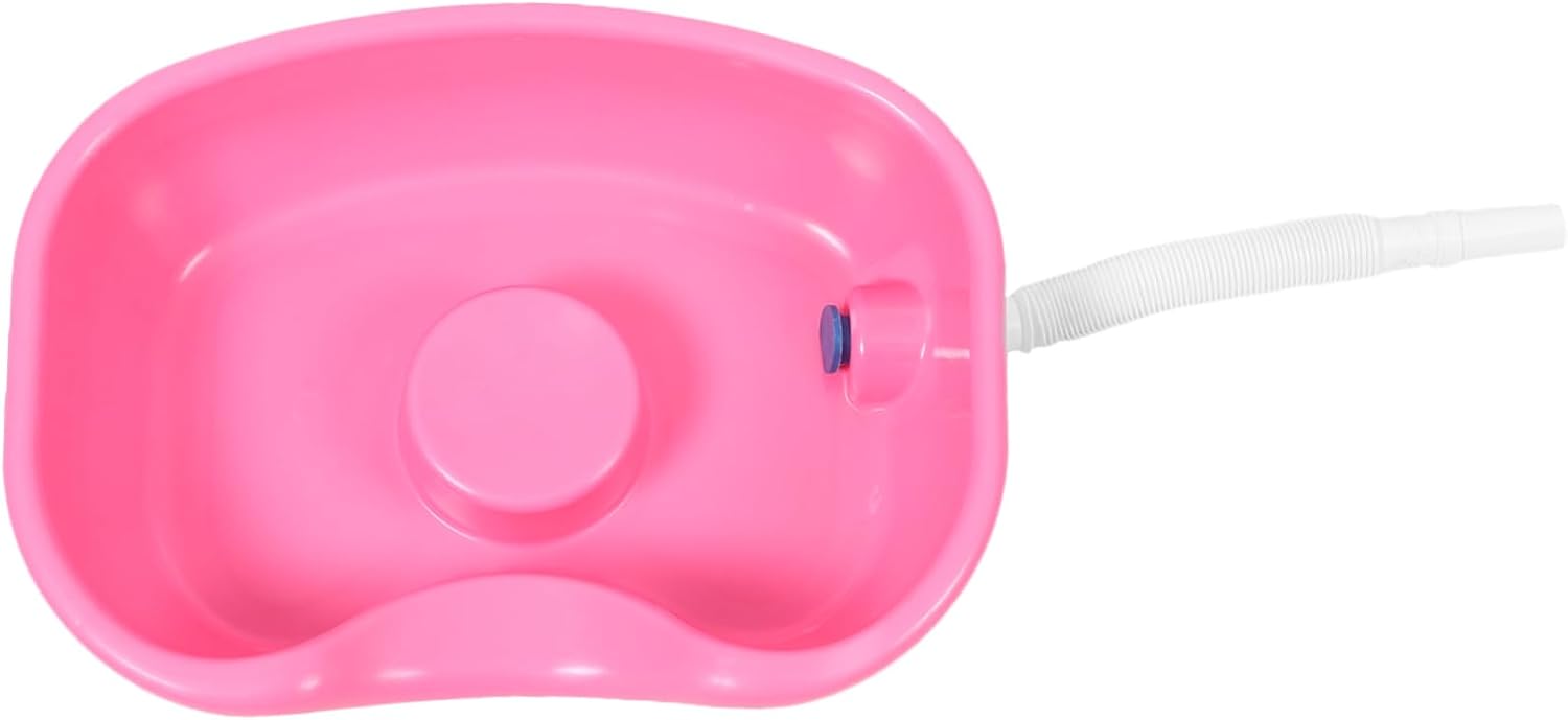 Plastic Hair Washing Tray Elderly Care Bedside Sink Salon-Grade Shampoo Basin