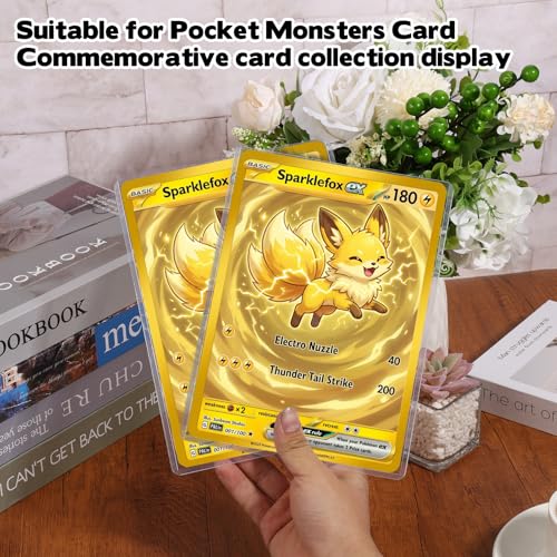 Rainmae 30 Pack 5.9" x 8.1" Jumbo Card Sleeves, Rigid Photocard Protectors for Oversized Trading Cards Sheet Protectors, Paper Sleeves Jumbo Sports Cards Sleeves Hard Plastic Document Holder Protector by Rainmae - Used condition - Image 5