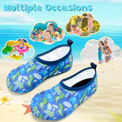 Image of VIFUUR Kids Water Shoes Girls Boys Quick Dry Aqua Socks for Beach Swim Outdoor Sports