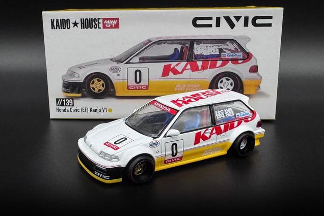 ミニカー 1/64 KAIDO HOUSE Honda CIVIC EF LTDEDN Kaido House Honda Civic (EF) Kaido Works LTDEDN (LA Diecast