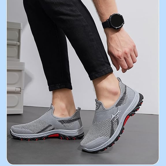 Jarv Cooling Comfort Sneaker, Jarv Cooling Comfort Sneaker Slip on Summer Shoes for Men, Orthopedic Walking Shoes with Anti Slip Soles 6