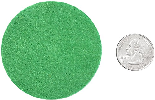 Image of Playfully Ever After Green, Dark Green, Light Green & White Craft Felt Circles (2.5 Inch - 48pc)