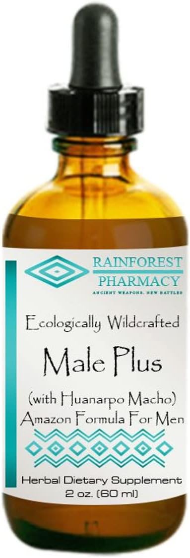 Male Plus with Huanarpo Macho Extract 2 oz – Natural Vitality Support Supplement with Wild-Crafted Muira Puama & Amazon Rainforest Herbs for Energy & Stamina