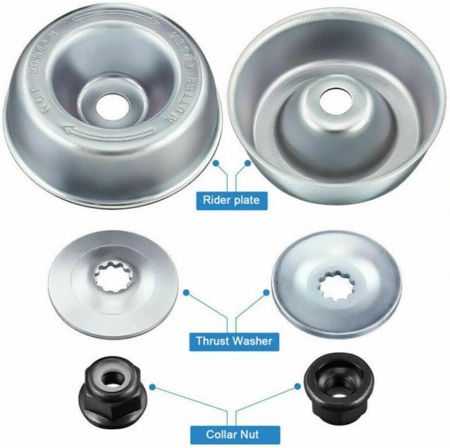 Lawn Mower Trimmer Head Wire Pruner Brush Cutter Garden Cleaning Tool 6-Piece Set (8inch)