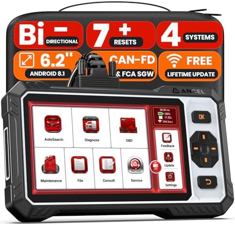 ANCEL FX6000 Elite Bidirectional OBD2 Scanner - ABS/SRS/Transmission/Enigne Car Scanner with Active Test, 7+ Resets,Oil/EPB/Throttle/BMS/SAS/ABS Bleeding/Gear Learning, CAN FD,FCA SGW, Free Update