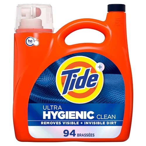 Tide Ultra Hygienic Clean Liquid Laundry Detergent, Original Scent, Removes visible and invisible dirt, Laundry Detergent Liquid, 94 Loads, 3.9L